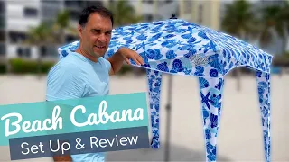 Beach cabana (Qipi) set up & review