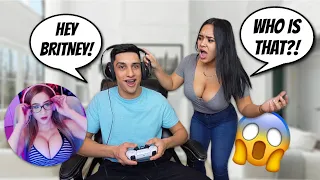 Flirting With Another Girl While Gaming To See How My Girlfriend Reacts *bad idea*