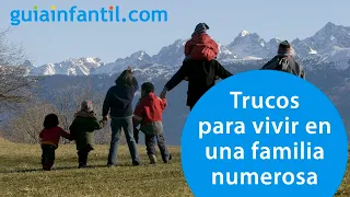 El secreto de un padre para organizar a su familia numerosa