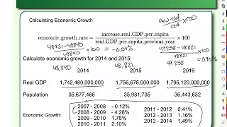 Economic Growth Calculated