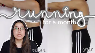 Running Everyday for a Month Transformation | Weight loss + meals