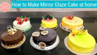 Mirror Glaze Cake Recipe | How to Make Mirror Glaze Cake at home #shorts #shortsvideo #glazecake