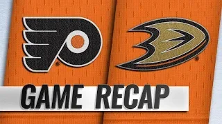 PHILADELPHIA FLYERS VS ANAHEIM DUCKS 10/30/18