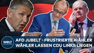 AFD IM HÖHENFLUG: Umfrage sieht Rechtspopulisten gleichauf mit SPD - CDU schiebt Ampel Schuld zu