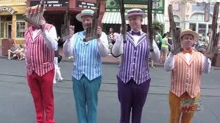 Dapper Dans perform Main Street Electrical Parade Baroque Hoedown at Walt Disney World