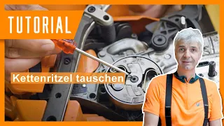 Wolfi zeigt: Kettenritzel bei der Motorsäge tauschen I Motorsäge reparieren I BaySF Tutorial