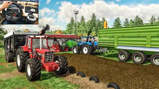 Silage Harvest in No Man's Land | New Holland T7, IHC 955 XL, Fendt Katana (Farming Simulator 22)