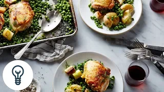 Nigella Lawson's Chicken and Pea Traybake