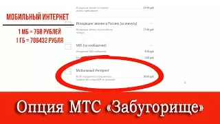 Опция МТС "Забугорище" (международный роуминг)