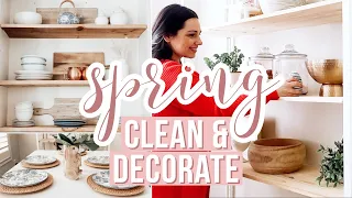 CLEAN AND DECORATE WITH ME | SIMPLE SPRING DECORATING IDEAS  | SPRING DECORATE WITH ME