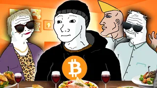 Crypto addict at a family dinner