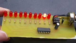 DIY Sequential LED Circuit: Watch LEDs Dance with 4017, 555, and 10 LEDs