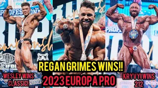 Regan Grimes WINS 2023 Europa Pro + Classic Physique & 212 Wrap Up