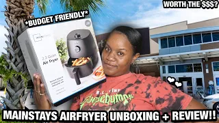 Mainstays *COMPACT* 2.2 Quart Air Fryer 🔌 Unboxing + Review! 📦 *BUDGET FRIENDLY* | WORTH THE $$$?✨