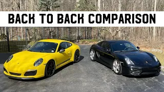 Porsche 911 and Cayman are similar except this ONE BIG THING