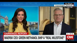 Maersk CEO Vincent Clerc interview with CNN's Julia Chatterley