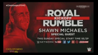 Shawn Michaels present at WWE Royal Rumble 2017 Kickoff