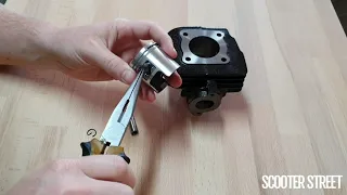 Scooter Piston Assembly - How To Install Rings