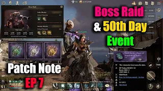 Night Crow Boss Raid & 50th Day Event Patch Note Reviews EP 7