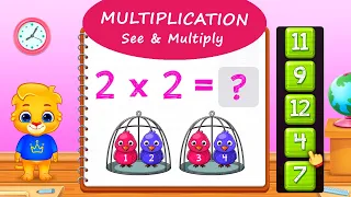 123 Math Multiplication #1 - Multiply Using Groups with Lucas and Ruby | RV AppStudios Games