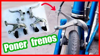 Como colocarle frenos a mi bicicleta (Tipo cangrejo) | Tutorial