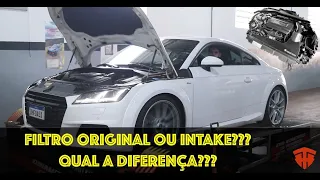 QUAL A DIFERENÇA DE POTÊNCIA ENTRE O FILTRO ORIGINAL E COM INTAKE, INLET PIPE E MUFFLER DELETE?