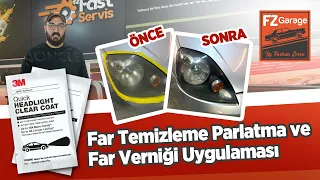 3M 32516 | Far Temizleme & Parlatma, 3M Oto Far Tamir Verniği Mendili Uygulaması