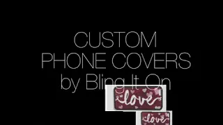 Custom rhinestone phone covers