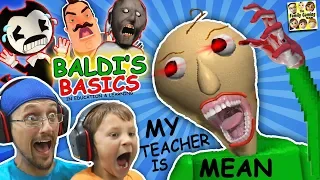 CRAZY SPANKING TEACHER!! Baldi's Basics in Education & Learning! (FGTEEV Math Game)