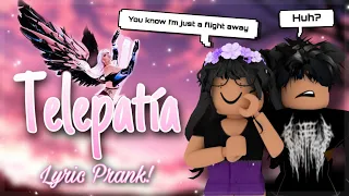 TELEPATÍA || SONG LYRIC PRANK || ROBLOX