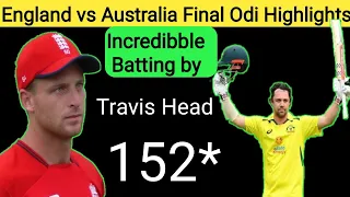 England vs Australia 3rd Odi Highlights | Incredibble batting by travis head 152* 6 6 6 6