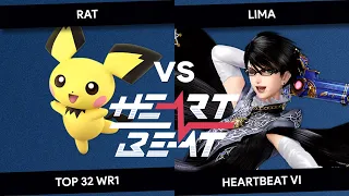 HEARTBEAT VI - Rat (Pichu Wolf) vs Lima (Bayonetta) - Top 32 WR1