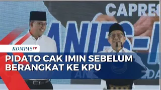 Pidato Cak Imin di DPP NasDem Sebelum Pendaftaran ke KPU