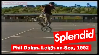 Phil Dolan,  Mid School 90s Flatland, UK Old BMX, Leigh-on-Sea, 1992