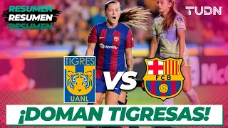 Resumen y goles | Tigres vs Barcelona | Amistoso Internacional Femenil | TUDN