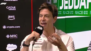 Toto Wolff discusses Hamilton's future | Saudi Arabian GP Pre-Race Interview | F1 2023