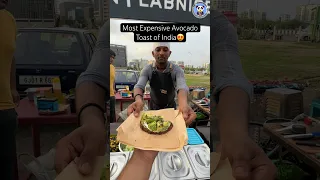 India’s Most Expensive Avocado Toast in Surat😨 #shorts #surat #avocado #streetfood