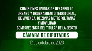 🔴Comparecencia del titular de SEDATU, Román Meyer Falcón, ante Comisiones Unidas (Parte 1)