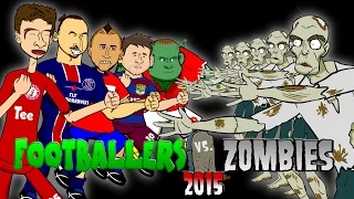 Footballers vs Zombies - 2015! HALLOWEEN SPECIAL! (Messi, Muller, Rooney, Zlatan, Vidal!)