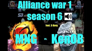 MCOC AW 1 Season 6 : MNG vs. KenOB : Path 1 + r5 Korg + miniboss