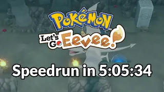 Pokémon Let's Go, Eevee! - All Obtainable Pokémon speedrun in 5:05:34 [Current World Record]
