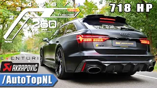 718HP AUDI RS6 C8 | @Eventuri CARBON INTAKE & AKRAPOVIC | SOUND & 0-250 by AutoTopNL