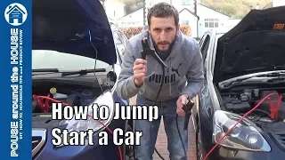 How to jump start a car with booster cables or jump leads. Start a flat car battery made easy!