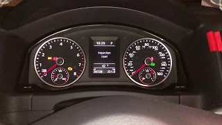EASY Reset/ Turn off VW 2016 Tiguan Inspection Now Light/ Notification