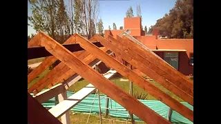 COMO HACER UN TECHO CON MADERA A LA VISTA(how to make a ceiling with exposed wood) parte 1