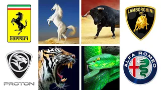 CAR BRANDS WITH ANIMALS & MYTHICAL CREATURES🚗🦎