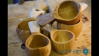 Kuksa handcrafted in Salla Lappland, Handarbeit Kuksa