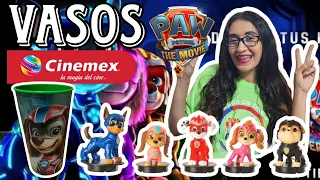 VASOS CON FIGURIN CINEMEX PAW PATROL