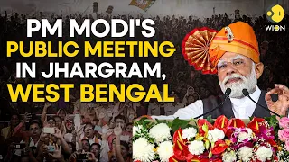 PM Modi LIVE: PM Modi's public meeting in Jhargram, West Bengal | Lok Sabha Election 2024 | WION