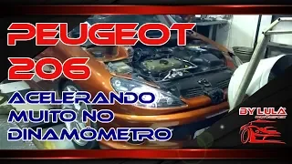 Peugeot 206 ganha potência na preparação e acelera no dinamômetro By Lula